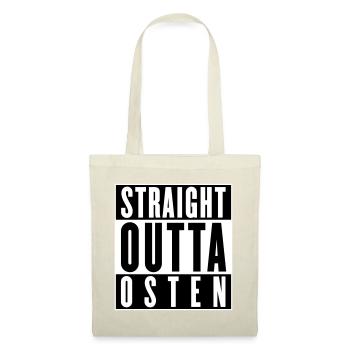 Straight outta Osten (Farben änderbar) - Stoffbeutel - Rot - Vorne