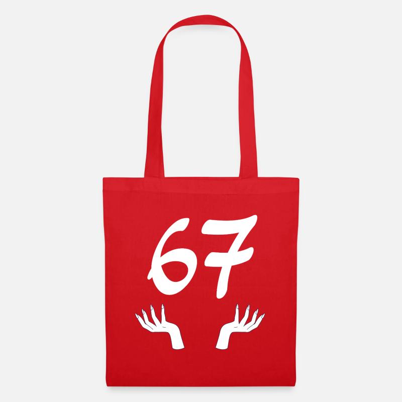 67 Six-Sept - Sac en tissu - rouge