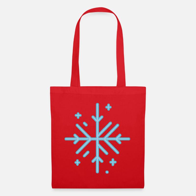 SNOWFLAKE - Tote Bag - red