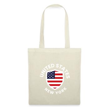 USA NY Patriot Shield - Stoffbeutel - Rot - Vorne