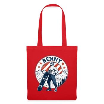 Benny, look vintage - Sac en tissu - rouge - Devant