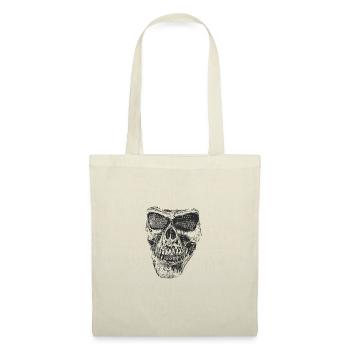 Crâne crâne - Sac en tissu - rouge - Devant
