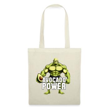 Avocado Power Vegan Superfood Muskeln Geschenk - Stoffbeutel - Rot - Vorne