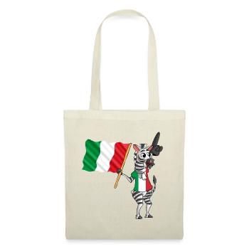 Italiens Zebra - Sac en tissu - rouge - Devant