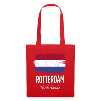Rotterdam - Stoffbeutel - Rot - Vorne