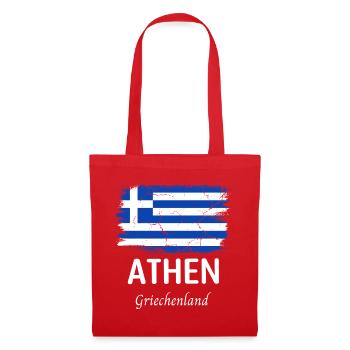 Athen - Stoffbeutel - Rot - Vorne