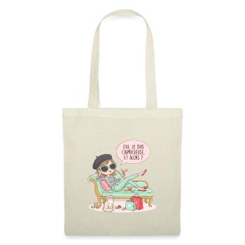 Je Suis Capricieuse Et Alors - Sac en tissu - rouge - Devant