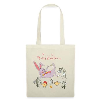 Easter bunny with chicks - Tote Bag - red - Front