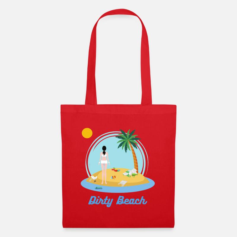 Dirty Beach - Tote Bag - red