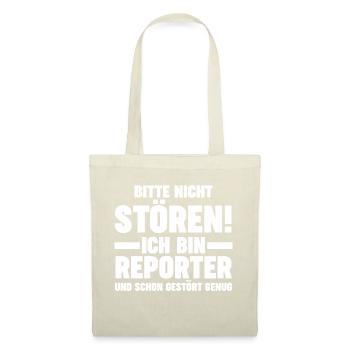 Journalistik Journalist Reporter - Stoffbeutel - Rot - Vorne