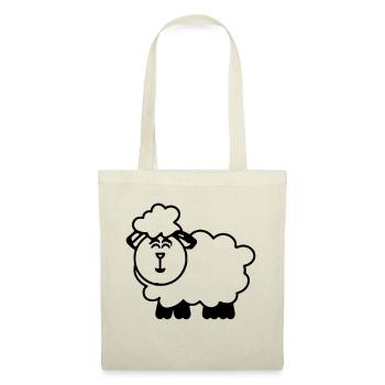 Lustiges Schaf Cartoon Geschenkidee Vektor - Stoffbeutel - Rot - Vorne