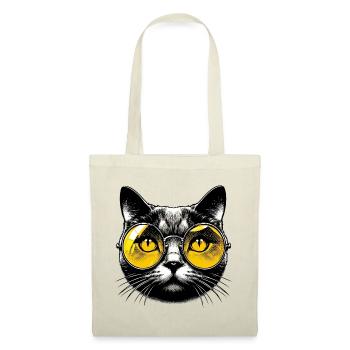 Puss with Glasses - Tote Bag - red - Front
