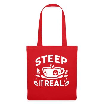 Steep It Real - Tote Bag - red - Front