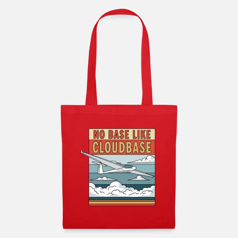 No Base Like Cloudbase - Tote Bag - red