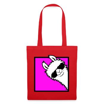 Lama Cool jette un œil autour des lunettes de soleil latérales du coin Alpaga - Sac en tissu - rouge - Devant