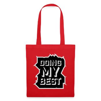 Doing My Best Funny Honest Motivational Saying - Tote Bag - red - Front