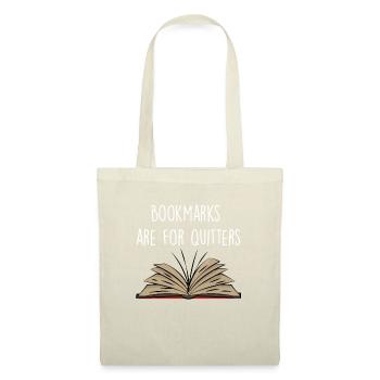 Bookmarks Are For Quitters - Tote Bag - red - Front
