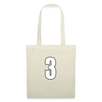 No. 3 Number Three - Back Number Football Sport - Tote Bag - red - Front