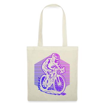 Illustration de vélo de route pour vélo de route - Sac en tissu - rouge - Devant