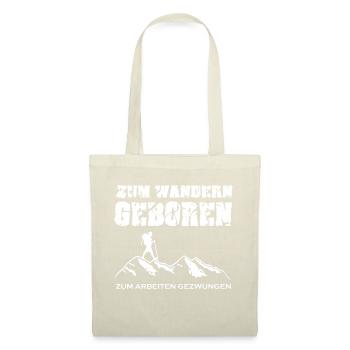Born to walking, forced to work - Tote Bag - red - Front