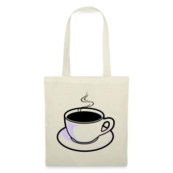 Kaffee, Tasse, Koffein - Stoffbeutel - Rot - Vorne