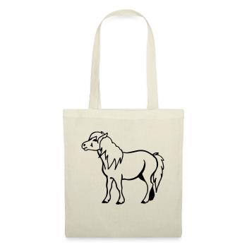 Poney - Sac en tissu - rouge - Devant