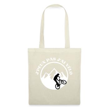 j'peux pas j'ai vélo - Sac en tissu - rouge - Devant