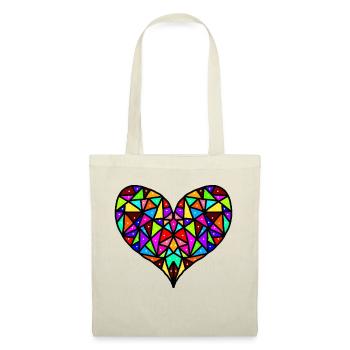 Colourful Heart - Tote Bag - red - Front