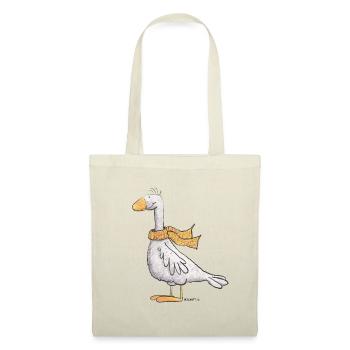 Oie avec foulard I Volaille I Canard I Oiseau - Sac en tissu -  - Devant
