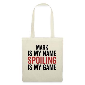 Mark ist mein Name Verderben ist mein Spiel - Stoffbeutel - Rot - Vorne