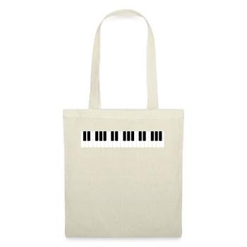 Clavier Clavier Touches de piano Clavier de piano - Sac en tissu - nature - Devant