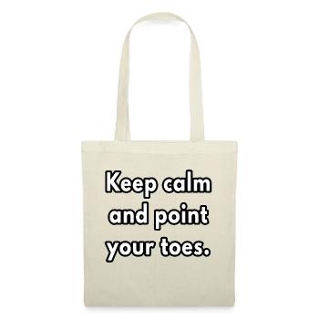 Keep calm and point your toes - dance teacher gift - Tote Bag - red - Front