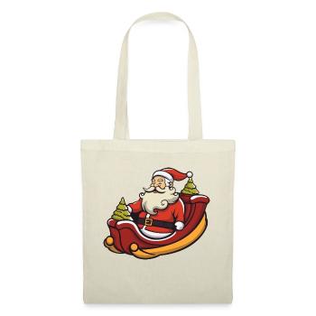 Logo du Père Noël - Sac en tissu - rouge - Devant