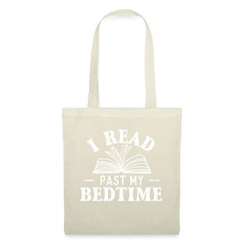 Je lis après l’heure du coucher - Book Lover Reader - Sac en tissu - rouge - Devant