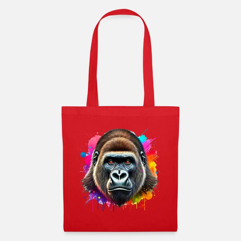 Gorilla - Stoffbeutel - Rot