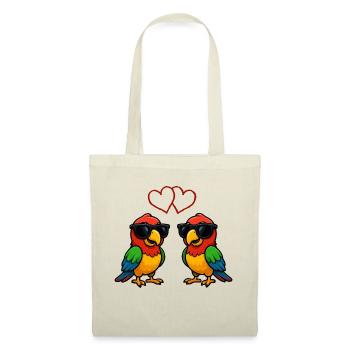 Lunettes de soleil perroquet Comic Love - Sac en tissu - rouge - Devant