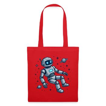4 Le Robot dans l'espace - Sac en tissu - rouge - Devant