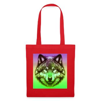 Wolf - Stoffbeutel - Rot - Vorne