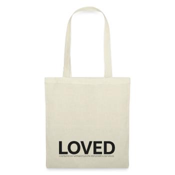LOVED - underlined by Bible passages - Tote Bag - red - Front