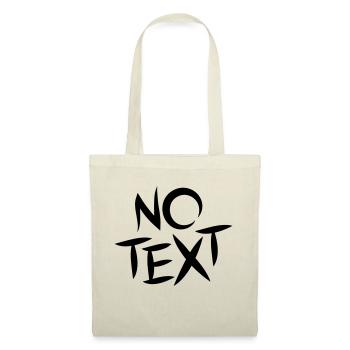 PAS DE TEXTE - Sac en tissu - rouge - Devant