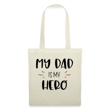 my dad is my hero - Stoffbeutel - Rot - Vorne