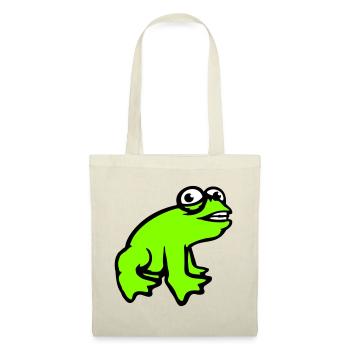 Frog grins cool funny comic crazy toad - Tote Bag - red - Front