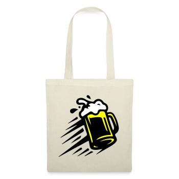 Icône de chope de bière - Sac en tissu - rouge - Devant