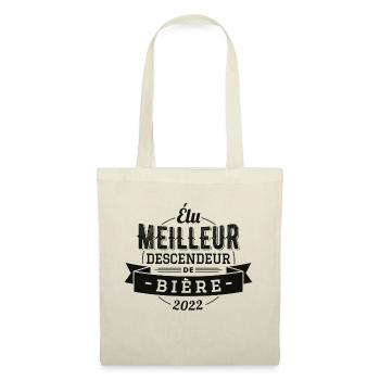Élu meilleur descendeur de bière 2022 - Sac en tissu - rouge - Devant