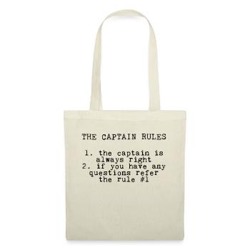 The Captain's Rules, The Captain Is Always Right 2 - Stoffbeutel - Rot - Vorne