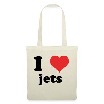 J’adore les jets - Sac en tissu - rouge - Devant