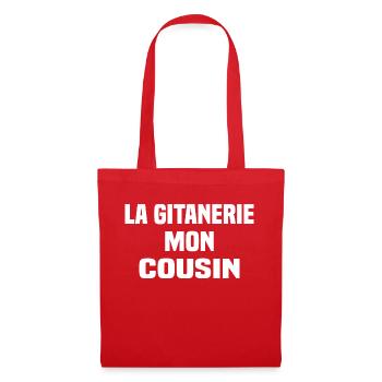 La gitanerie mon cousin - Sac en tissu - rouge - Devant