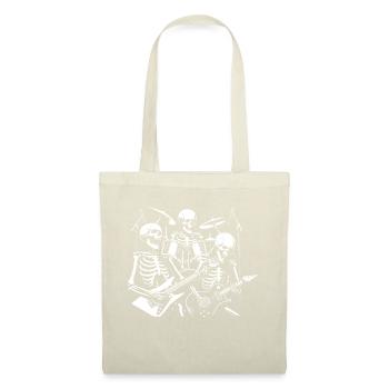 Des squelettes jouent de la musique rock and roll - Sac en tissu - rouge - Devant