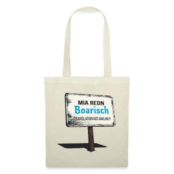 Mia Redn Bavarian dialect Humor - Tote Bag - red - Front