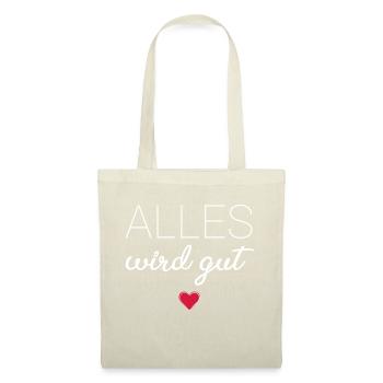 Alles wird gut - Stoffbeutel - Rot - Vorne